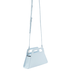 The Trapeze Vinyl Bag in Pink